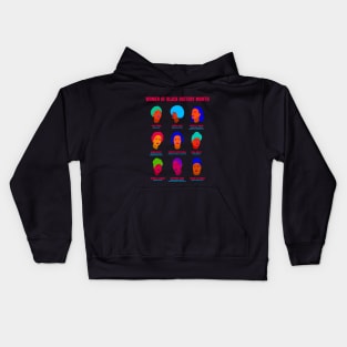 Women Of Black History Month Kids Hoodie